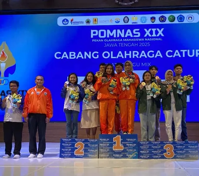 Atlet Catur Mahasiswa Udinus Borong 7 Medali pada Perhelatan Pomnas XIX Jateng 2025