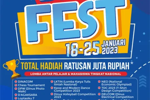 DINUSFEST KEMBALI DIGELAR, UDINUS BERIKAN WADAH BEREKSPRESI BAGI SELURUH SISWA SMA/K DI INDONESIA