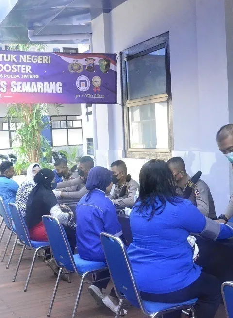 PERINGATI HUT KE-77 BHAYANGKARA, UDINUS DIGANDENG UNTUK PELAKSANAAN VAKSINASI BOOSTER DI KOTA SEMARANG