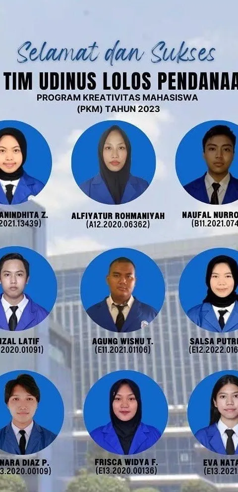 SEMBILAN PROPOSAL KREATIVITAS MAHASISWA UDINUS BERHASIL LOLOS DAN DIDANAI