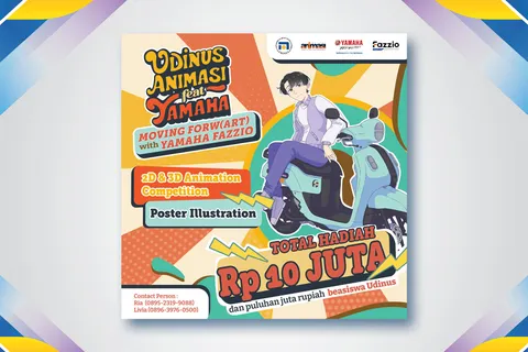 Siap-siap! Animasi Udinus Kolaborasi dengan Yamaha Hadirkan Junimasi