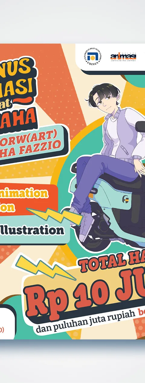 Siap-siap! Animasi Udinus Kolaborasi dengan Yamaha Hadirkan Junimasi