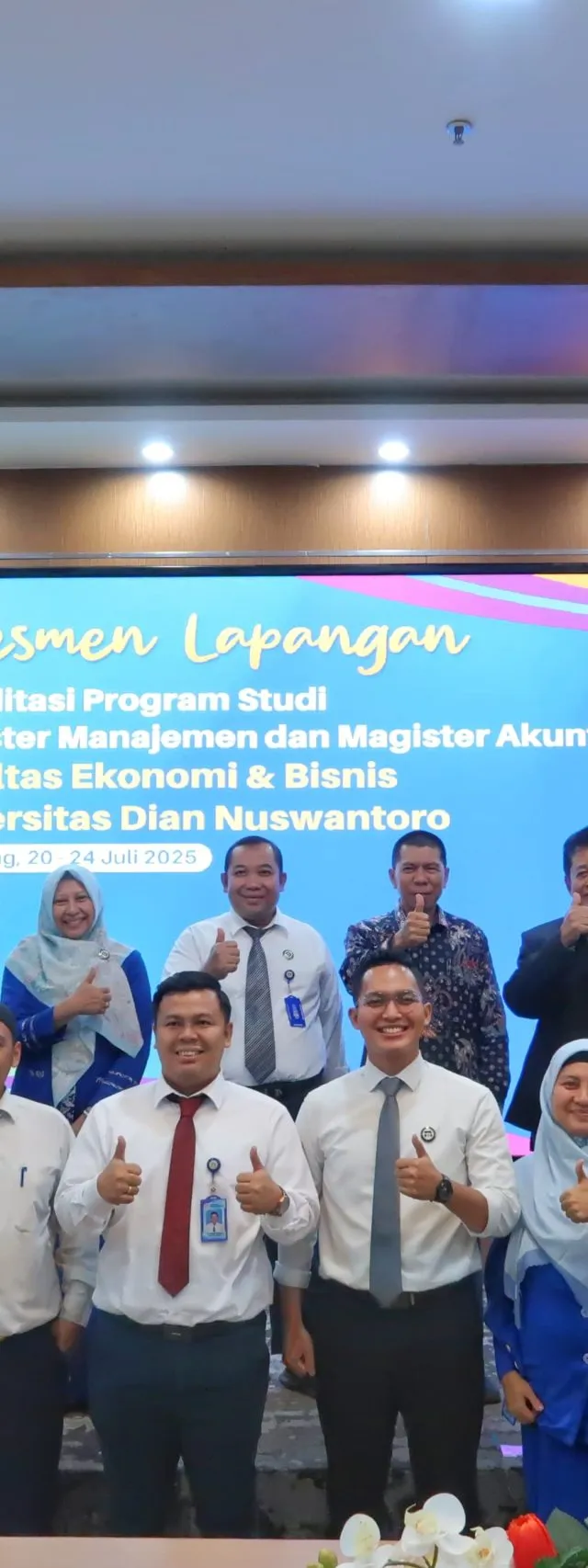 Upaya Tingkatkan Status Akreditasi, LAMEMBA Lakukan Asesmen Lapangan untuk Dua Program Pascasarjana FEB Udinus