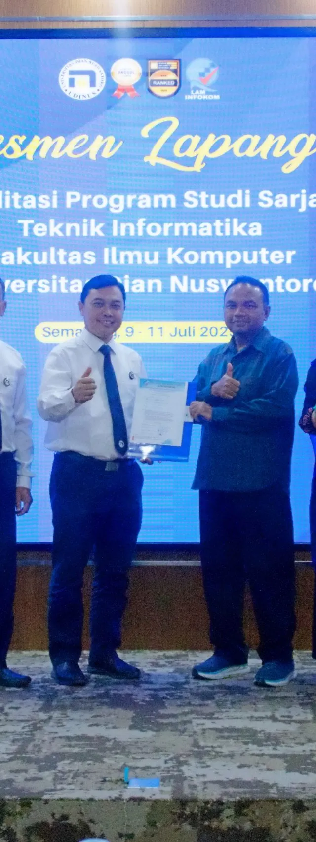Asesmen Lapangan Program Sarjana Teknik Informatika Udinus Upaya Pertahankan Akreditasi Unggul