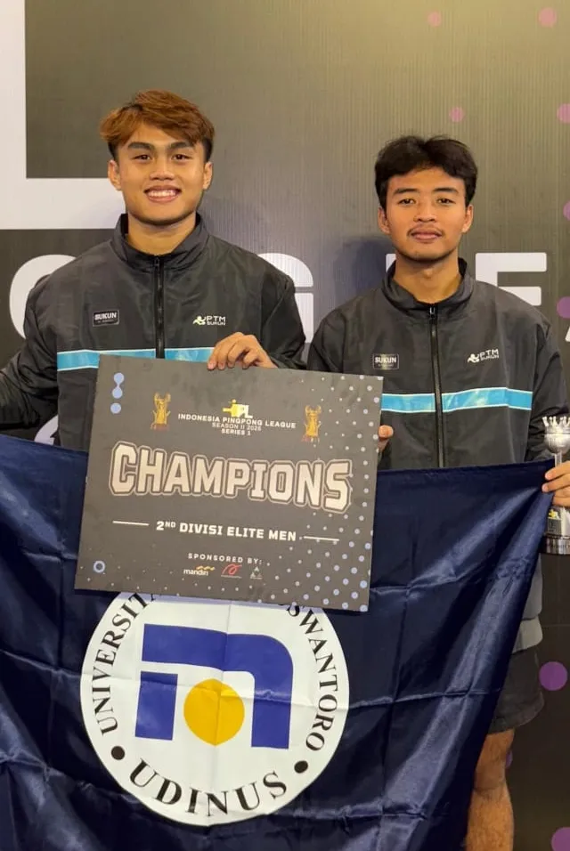 Atlet Tenis Meja Udinus Sumbang Prestasi di Liga Nasional IPL Series 1 2025
