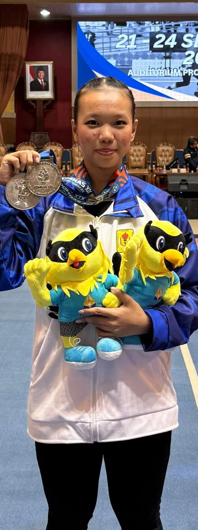 Atlet Wushu Udinus Angel, Sumbangkan 2 Medali Perak di POMNAS XIX 2025