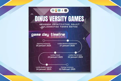 Dinus Versity Games 2025 Jadi Kesempatan untuk Dinusian Bersinar! Catat Timelinenya!