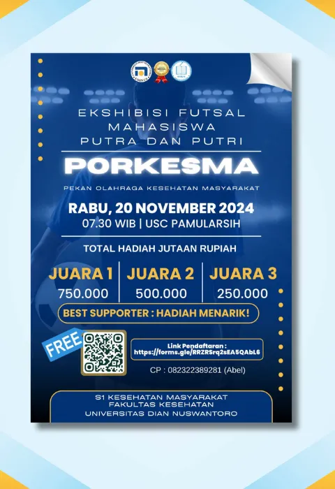 Jangan Lewatkan Keseruan Ajang Porkesmas dari HMKM Udinus