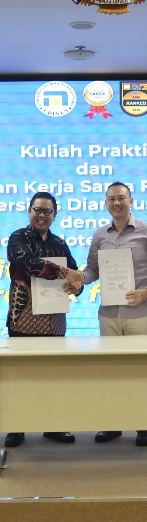 Sarjana Terapan Perhotelan Udinus Resmi Tingkatkan Kerja Sama dengan Padma Hotels Indonesia, Jadi Tujuan PKL Favorit