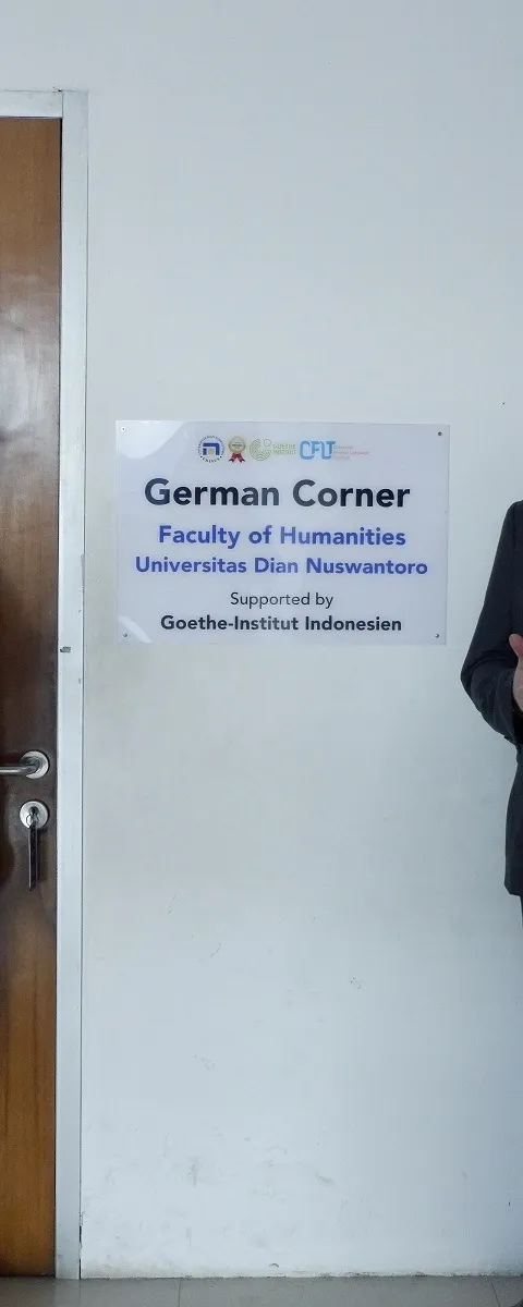 FIB UDINUS RESMI BUKA GERMAN CORNER, DIPERUNTUKAN UNTUK MAHASISWA BELAJAR BUDAYA JERMAN!