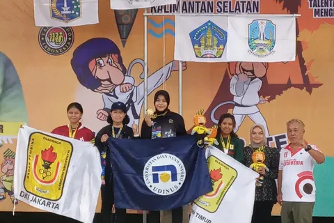 Atlet Taekwondo Udinus Raih Medali Emas di Pomnas XVIII 2023