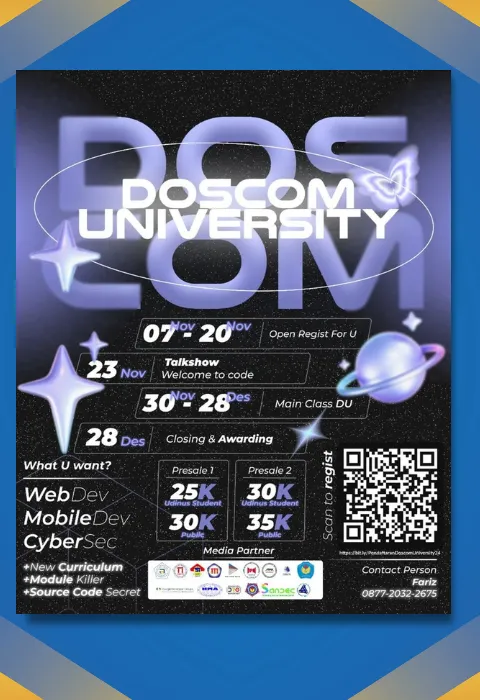 Pendaftaran Doscom University 2024 Sudah Dibuka, Jangan Sampai Ketinggalan!