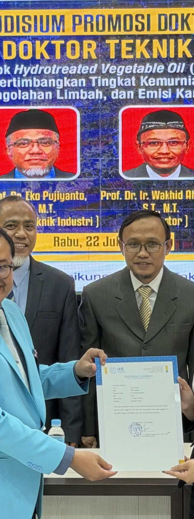Dosen Teknik Industri Udinus Raih Gelar Doktor lewat Riset Rantai Pasok HVO Berkelanjutan