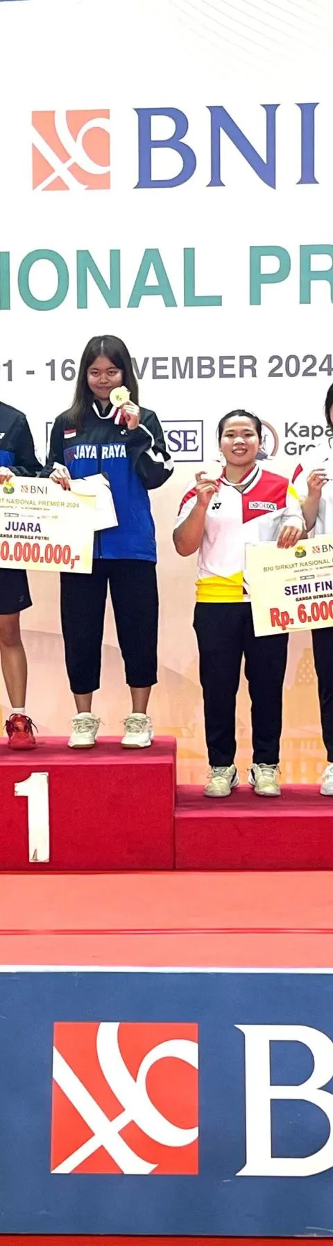 Atlet Bulu Tangkis Udinus Ra Juara di Ajang BNI Sirnas DKI Jakarta 2024