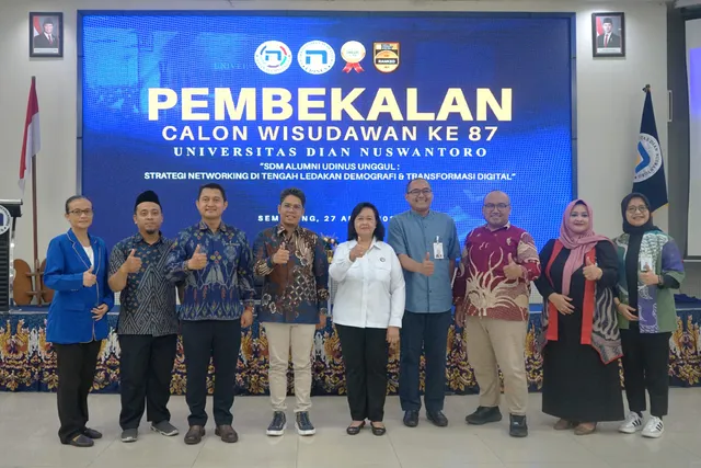 Persiapkan Lulusan Unggul, Calon Wisudawan Udinus ke-87 Dibekali Strategi Hadapi Dunia Kerja