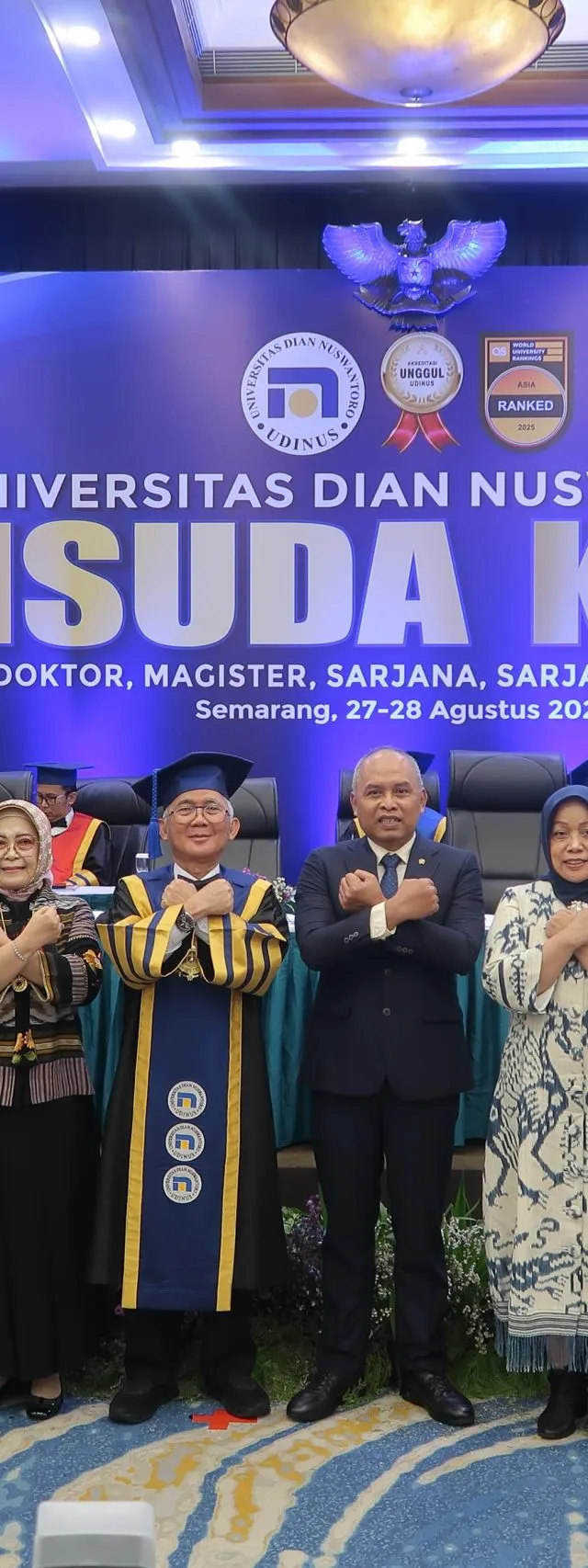 Wisuda ke-85 Udinus Hari Kedua, Jalin Kerja Sama Strategis dengan Industri di Sektor Teknologi dan Keamanan Siber