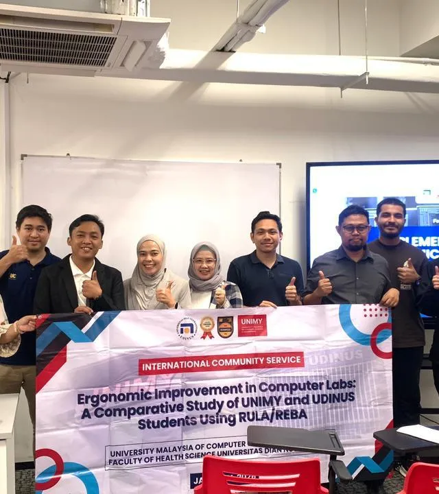 Gandeng UNIMY Malaysia, Tim Pengabdian Kesehatan Masyarakat Udinus Jawab Tantangan Kesehatan Mahasiswa di Era Digital