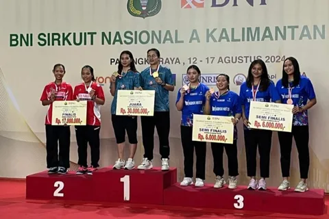 Atlet Bulutangkis Udinus Rida Aulia Raih Juara pada BNI Sirkuit Nasional A Kalteng 2024