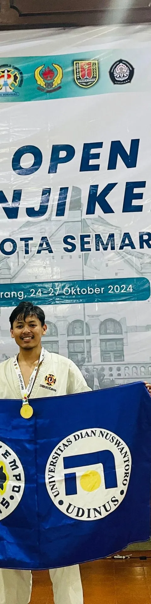 Atlet Kempo Udinus Gagalkan Dominasi Tuan Rumah, Raih Medali Emas di Open Nasional Shorinji