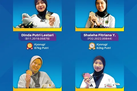 Empat Atlet Taekwondo Udinus Ikut Bawa Indonesia Raih Juara Umum di Ajang Kasad 6th Asian Taekwondo Open Championship 2024