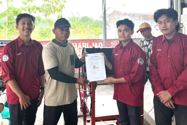 Inovasi Rotary Dryer Otomatis dari Tim PKM-PI FT Udinus Jawab Permasalahan UMKM Budidaya Maggot