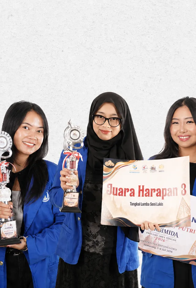 Lima Mahasiswa DKV Udinus Torehkan Prestasi di Peksimida Jateng 2026 Lewat Karya Sarat Makna