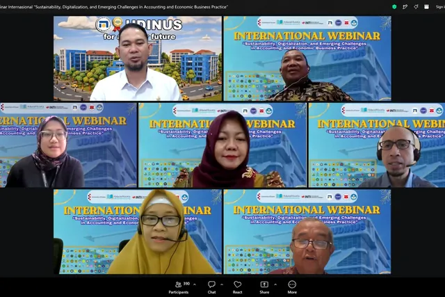 Magister Akuntansi Udinus Gelar Webinar Internasional, Bahas Pentingnya Digitalisasi dan Keberlanjutan dalam Praktik Akuntansi