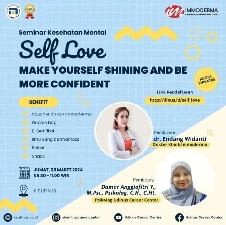 Pahami dan Pelajari Kesehatan Mental Bersama Udinus Career Center Lewat Seminar Nasional