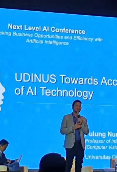 Berikan Paparan di AI Conference, Prof. Pulung: AI Berikan Efek Baik di Berbagai Sektor Tak Terkecuali Pendidikan !