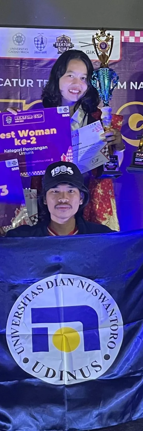 Atlet Catur Udinus Raih Dua Juara di Rektor Cup UGM 2024