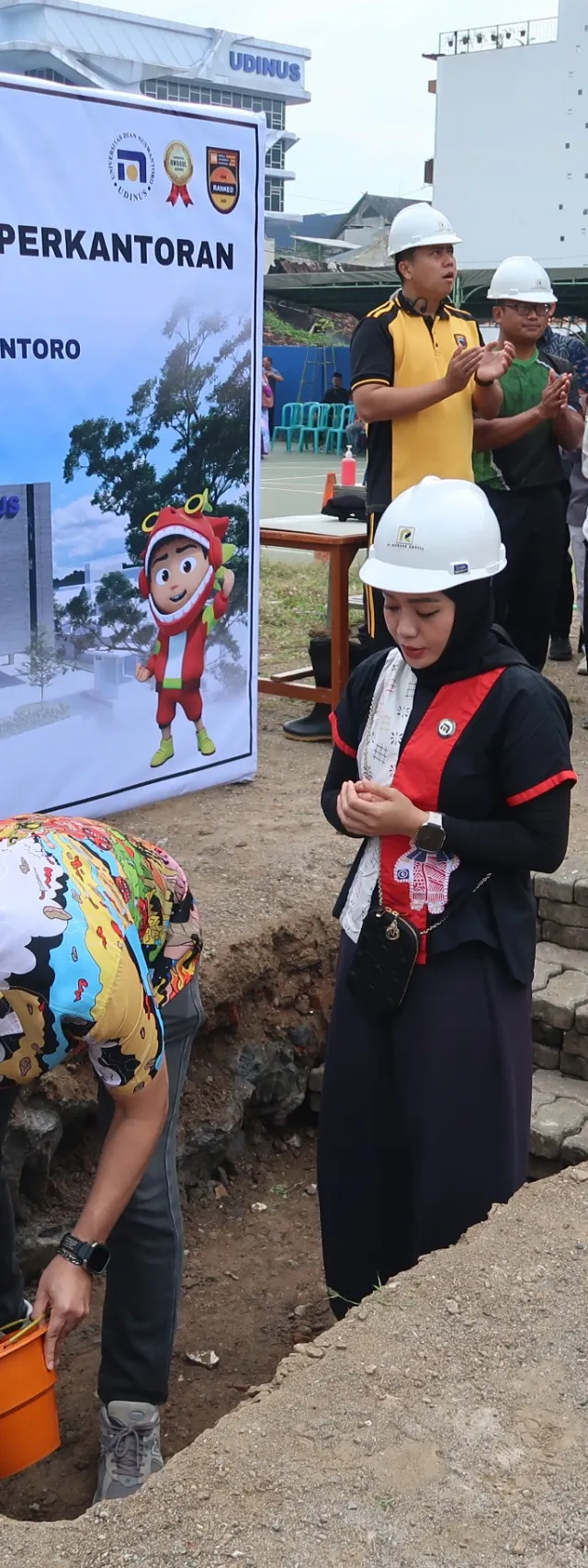 Ground Breaking Gedung L Udinus Tandai Komitmen Kuat Tingkatkan Fasilitas Pendidikan