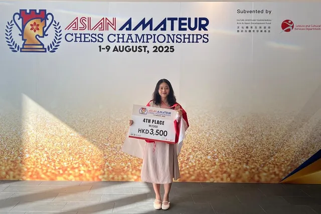 Tambah Prestasi Internasional, Evi Raih 4 Besar di Asean Amateur Chess Championship 2025