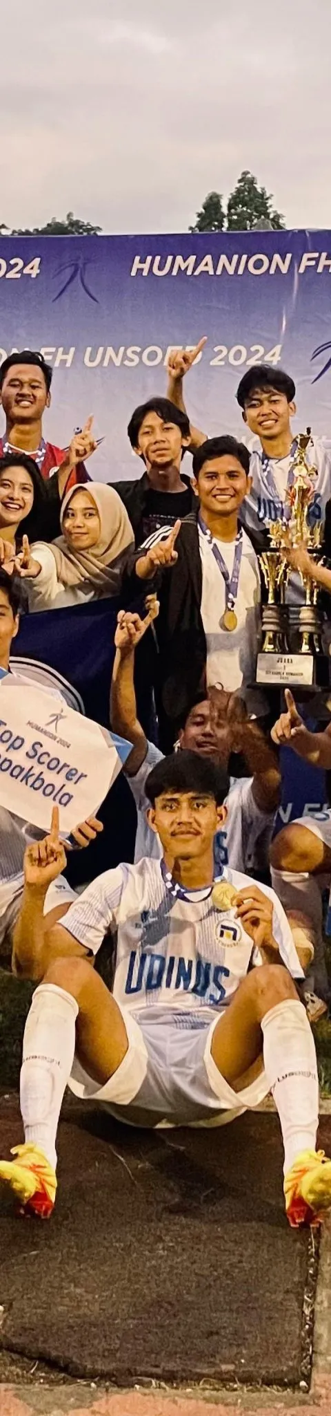 Clean Sheet di 5 Pertandingan, Atlet Sepak Bola Udinus Raih Juara di Humanion Cup 2024