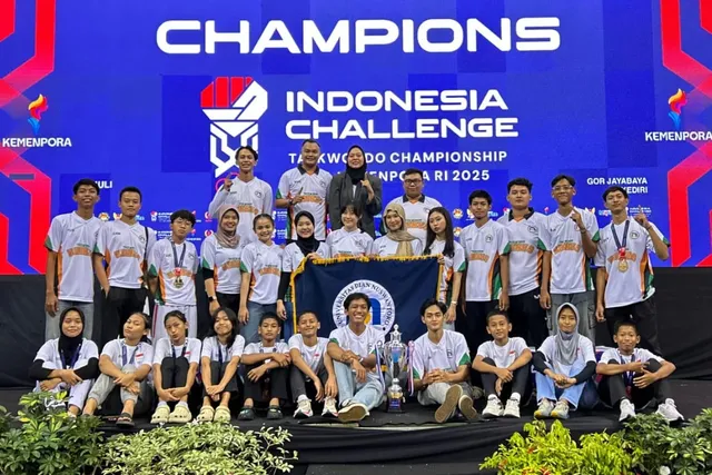 Gelar Juara Umum di Piala Kemenpora RI 2025 Tambah Etalase Prestasi UKM Taekwondo Udinus 