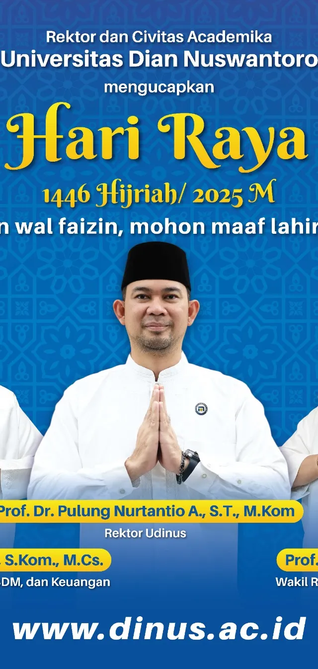 Pimpinan Udinus Mengucapkan Selamat Hari Raya Idulfitri 1446H