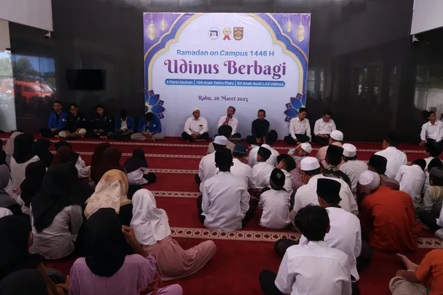 Udinus Berbagi jadi Pelengkap Rangkaian Ramadan on Campus 1446 H, Berbagi dengan 193 Anak Panti Asuhan