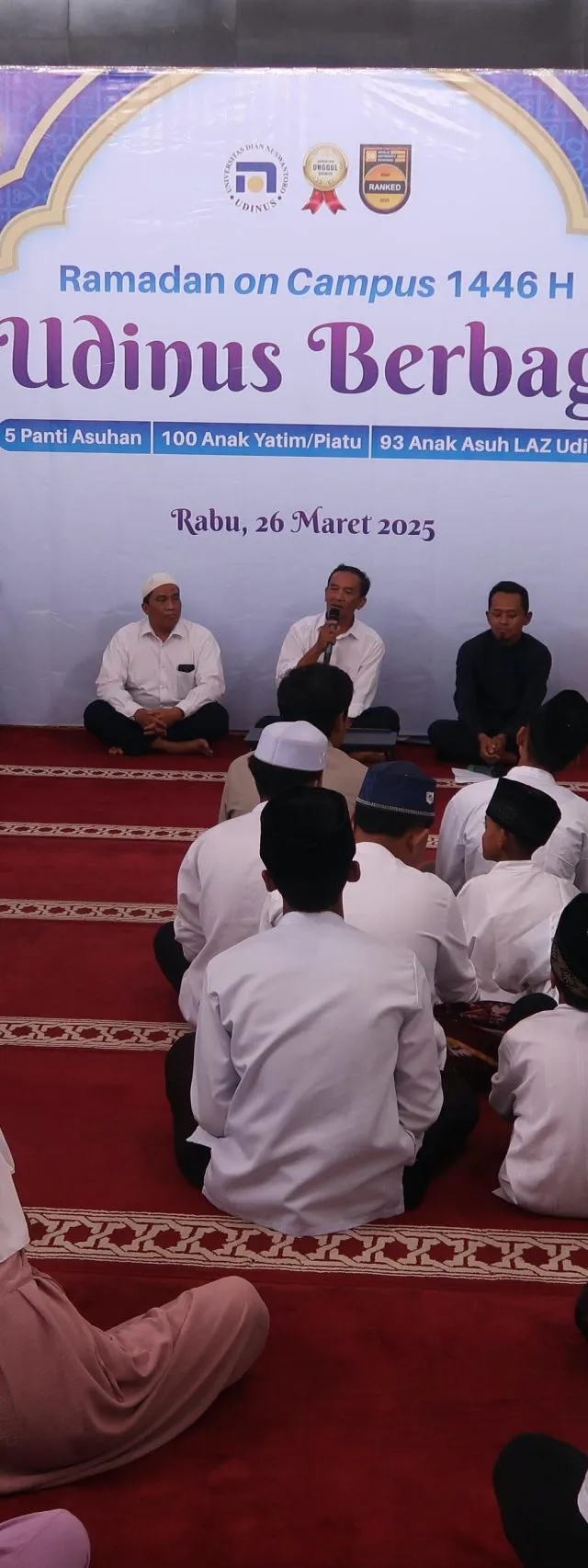 Udinus Berbagi jadi Pelengkap Rangkaian Ramadan on Campus 1446 H, Berbagi dengan 193 Anak Panti Asuhan