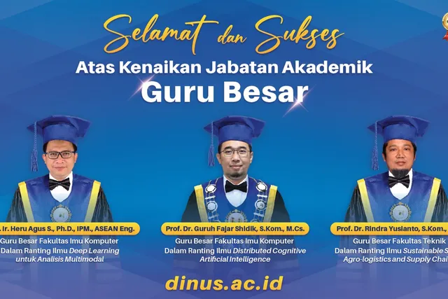 Udinus Kembali Tambah 3 Guru Besar Baru di Bidang Teknologi dan Rekayasa