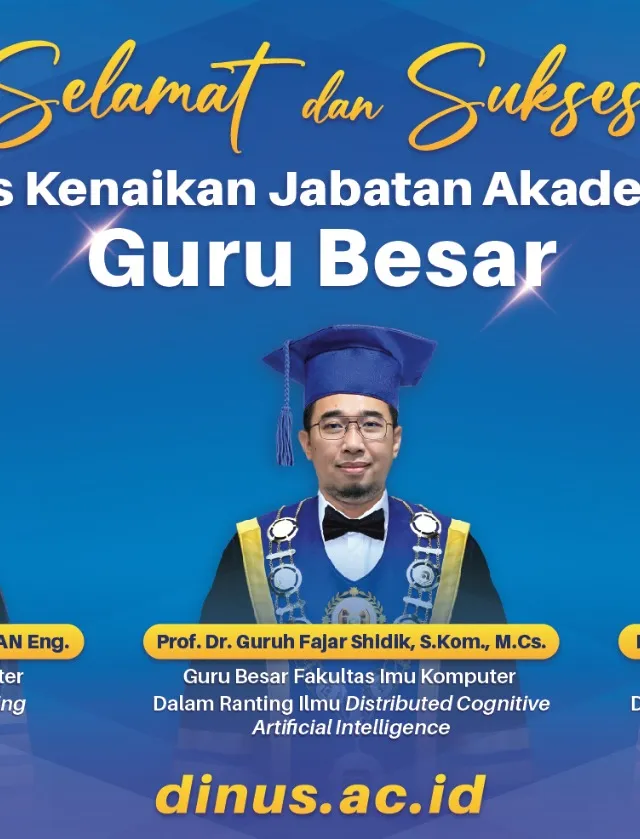 Udinus Kembali Tambah 3 Guru Besar Baru di Bidang Teknologi dan Rekayasa