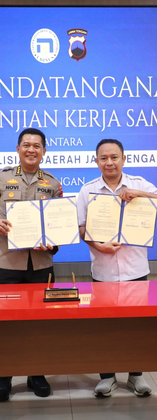 Udinus dan Polda Jateng Resmi Bentuk Pusat Studi Kepolisian, Perkuat Sinergi Akademik