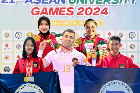 Atlet Udinus Sumbangkan 8 Medali di AUG 2024, Bawa Indonesia Jadi Juara Umum