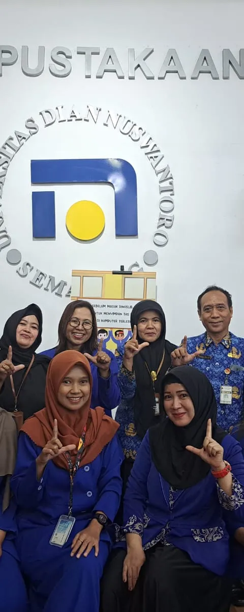 UPT PERPUSTAKAAN UDINUS TERIMA VISITASI DINAS KEARSIPAN DAN PERPUSTAKAAN PROVINSI JAWA TENGAH