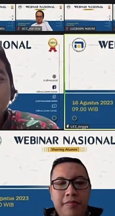 HADIRKAN 3 ALUMNI SUKSES, UDINUS BERI BEKAL MAHASISWA LEWAT WEBINAR SHARING ALUMNI