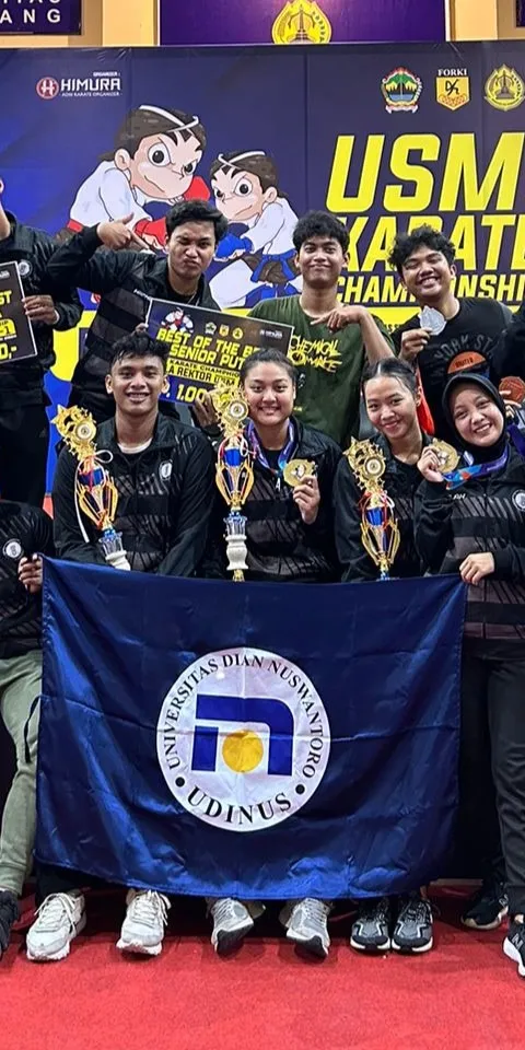 Tambah Catatan Prestasi, Atlet Karate Udinus Raih Belasan Medali