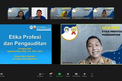 PRODI S-1 AKUNTANSI UDINUS BEKALI MAHASISWA ETIKA PROFESI AKUNTAN LEWAT KULIAH UMUM