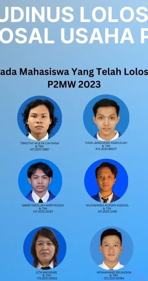 LOLOS DAN DIDANAI KEMENDIKBUD RISTEK, INI 12 PROPOSAL WIRAUSAHA MILIK MAHASISWA UDINUS