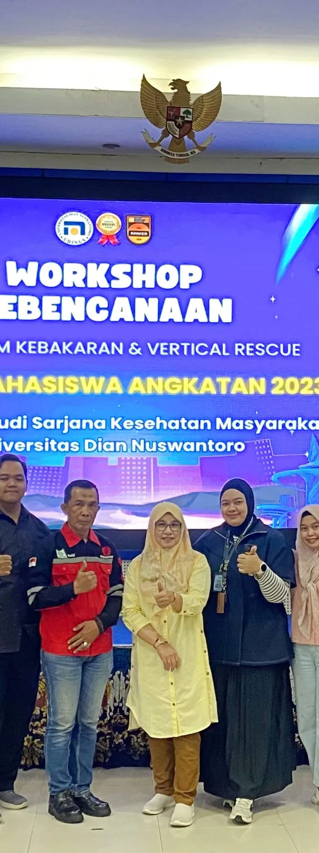 Kuatkan Keterampilan K3 Mahasiswa, Prodi Kesmas Udinus Gelar Workshop Damkar