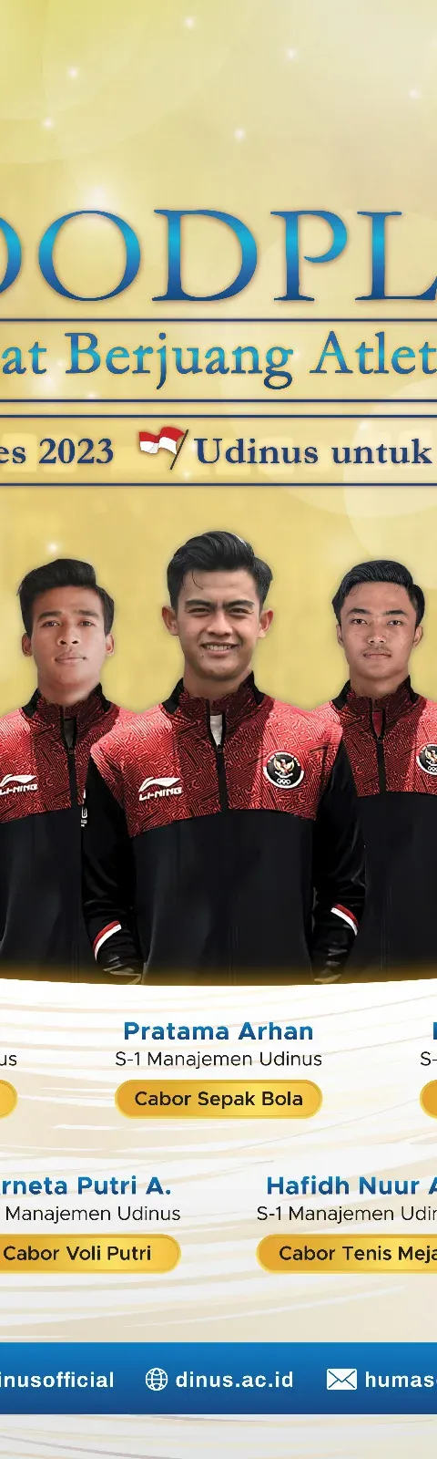 TUJUH MAHASISWA UDINUS BERJUANG BAGI INDONESIA RAIH MEDALI DI SEA GAMES 2023
