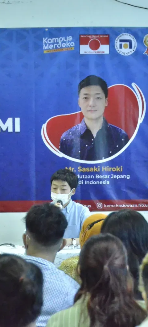 STAFF KEDUBES JEPANG, BERI PANDANGAN BEKERJA DI JEPANG KEPADA MAHASISWA UDINUS