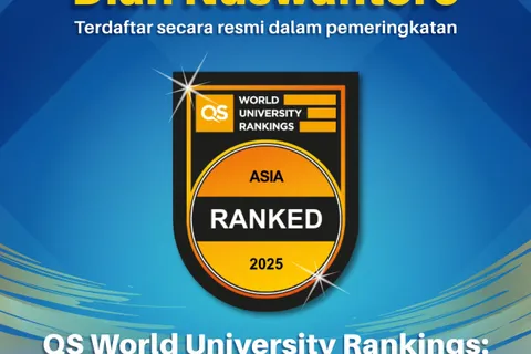 Universitas Dian Nuswantoro Raih Peringkat di QS World University Rankings: Asia 2025